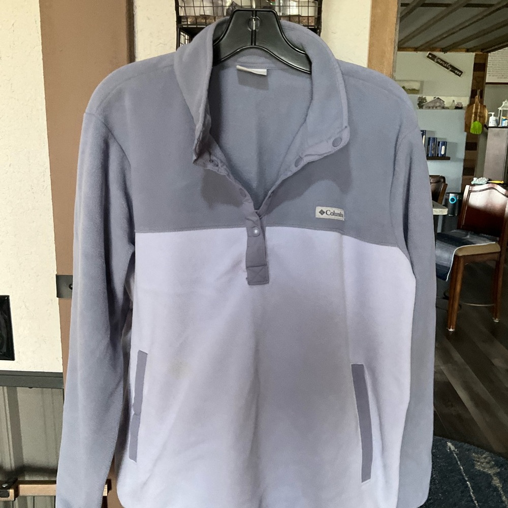 Columbia Two-Tone Purple Zip Fleece